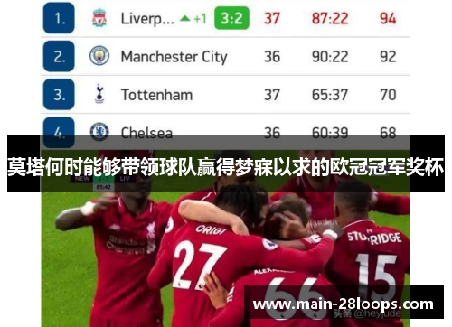 莫塔何时能够带领球队赢得梦寐以求的欧冠冠军奖杯 莫塔何时能够带领球队赢得梦寐以求的欧冠冠军奖杯