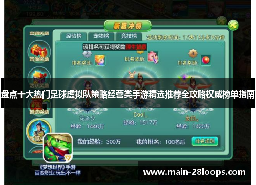 盘点十大热门足球虚拟队策略经营类手游精选推荐全攻略权威榜单指南 盘点十大热门足球虚拟队策略经营类手游精选推荐全攻略权威榜单指南